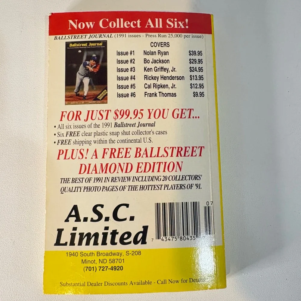 Ballstreet Journal July 1992 Shaq LSU Cover Michael Jordan Scottie Pippen Vol 2